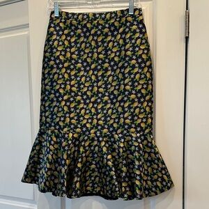 NWT JCREW Trumpet Lemon Skirt